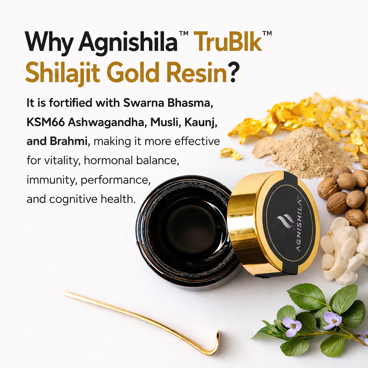 Agnishila TruBlk Gold Resin